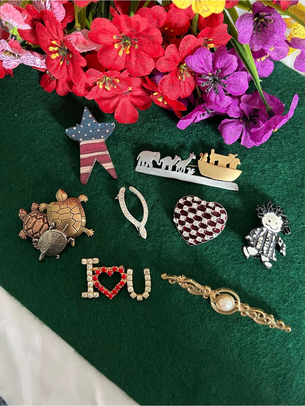 Assorted Decorative Pins - Lot of 8